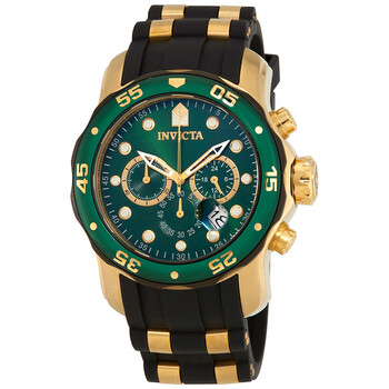 Đồng hồ Invicta Pro Diver Chronograph Mặt Xanh Lá Black Polyurethane 17886 Nam Chính hãng Sale giá Rẻ tại XaXi World