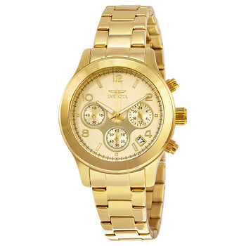 Đồng hồ Invicta Angel Chronograph Mặt Vàng Gold 19217 Nữ Chính hãng Sale giá Rẻ tại XaXi World