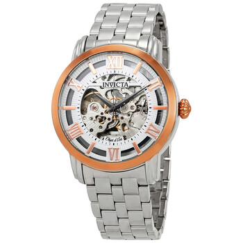 Đồng hồ Invicta Objet D Art Automatic (máy cơ) Silver Skeleton Dial 22628 Nam Chính hãng Sale giá Rẻ tại XaXi World