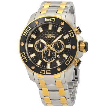 Đồng hồ Invicta Pro Diver Chronograph Mặt Số Đen Two-Tone 26081 Nam Chính hãng Sale giá Rẻ tại XaXi World