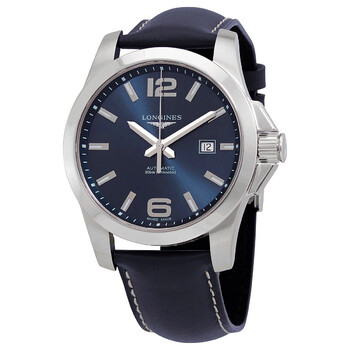 Đồng hồ Longines Conquest Automatic (máy cơ) Sunray Mặt Xanh L3.778.4.96.0 Nam Chính hãng Sale giá Rẻ tại XaXi World