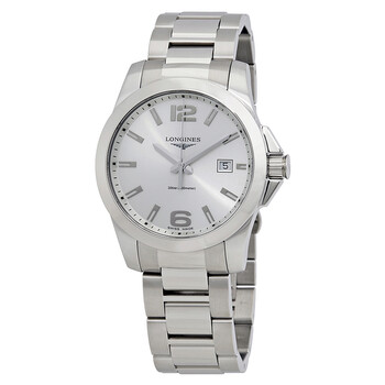 Đồng hồ Longines Conquest Mặt Màu Bạc Vỏ Thép Không Gỉ 41mm L37594766 Nam Chính hãng Sale giá Rẻ tại XaXi World