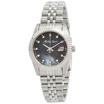 Đồng hồ Mathey-Tissot Mathy III MOP Quartz (máy pin) Mặt Số Đen D910AN Nữ Chính hãng Sale giá Rẻ tại XaXi World