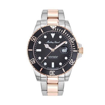 Đồng hồ Mathey-Tissot Mathy Vintage Quartz (máy pin) 42mm Mặt Số Đen H9010RN Nam Chính hãng Sale giá Rẻ tại XaXi World