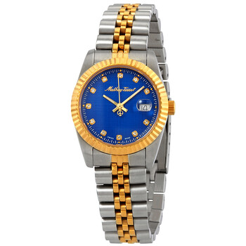 Đồng hồ Mathey-Tissot Mathey III Quartz (máy pin) Crystal Mặt Xanh D810BU Nữ Chính hãng Sale giá Rẻ tại XaXi World