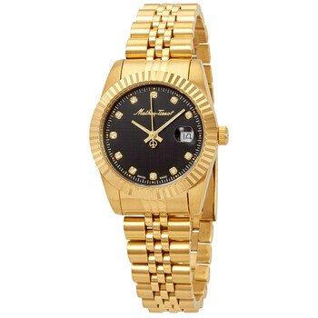 Đồng hồ Mathey-Tissot Mathey III Quartz (máy pin) Crystal Mặt Số Đen D810PN Nữ Chính hãng Sale giá Rẻ tại XaXi World