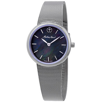 Đồng hồ Mathey-Tissot Milly Black Mặt Khảm Xà Cừ D403AN Nữ Chính hãng Sale giá Rẻ tại XaXi World