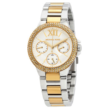 Đồng hồ Michael Kors Camille Chronograph Quartz (máy pin) Crystal Mặt Trắng MK6982 Nữ Chính hãng Sale giá Rẻ tại XaXi World