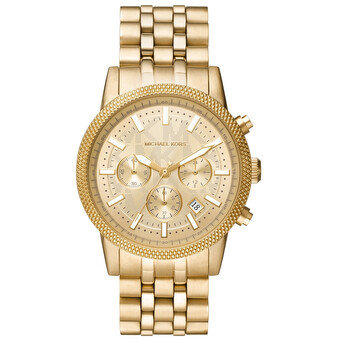 Đồng hồ Michael Kors Hutton Chronograph Quartz (máy pin) Mặt Vàng Gold MK8953 Nam Chính hãng Sale giá Rẻ tại XaXi World
