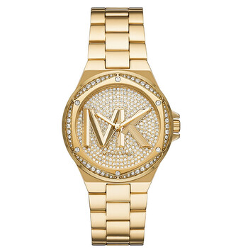 Đồng hồ Michael Kors Lennox Pave Quartz (máy pin) Crystal Mặt Vàng Gold MK7229 Nữ Chính hãng Sale giá Rẻ tại XaXi World