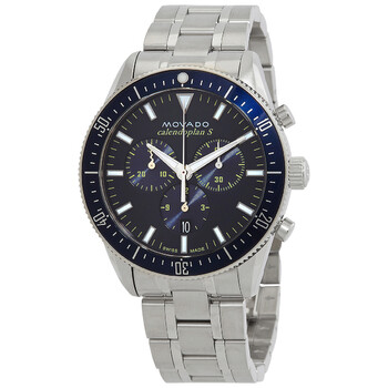 Đồng hồ Movado Heritage Chronograph Quartz (máy pin) Mặt Xanh 3650124 Nam Chính hãng Sale giá Rẻ tại XaXi World