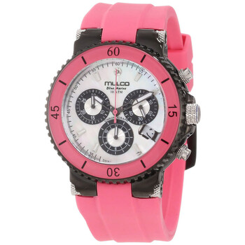 Đồng hồ Mulco Blue Marine Mặt Khảm Xà Cừ Pink Silicone MW370604088 Unisex Chính hãng Sale giá Rẻ tại XaXi World