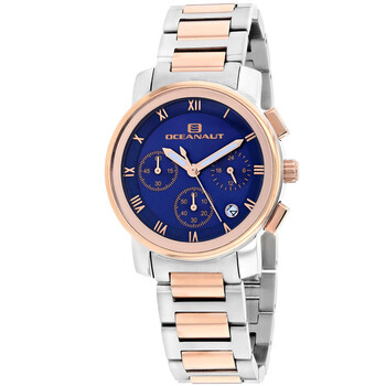 Đồng hồ Oceanaut Riviera Chronograph Quartz (máy pin) Mặt Xanh OC0638 Nữ Chính hãng Sale giá Rẻ tại XaXi World