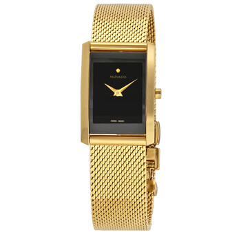 Đồng hồ Movado Open Box - Movado La Nouvelle Mặt Số Đen Yellow Gold PVD 0607189 Nữ Chính hãng Sale giá Rẻ tại XaXi World