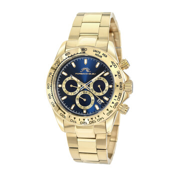 Đồng hồ Porsamo Bleu Preston Chronograph Quartz (máy pin) Mặt Xanh 1033BPRS Nam Chính hãng Sale giá Rẻ tại XaXi World