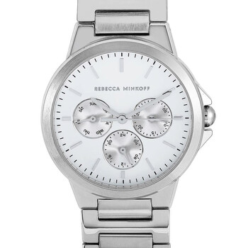 Đồng hồ Rebecca Minkoff Cali Quartz (máy pin) Silver Mặt Trắng 2200356 Nữ Chính hãng Sale giá Rẻ tại XaXi World