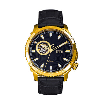 Đồng hồ Reign Bauer Automatic (máy cơ) Mặt Số Đen REIRN6004 Nam Chính hãng Sale giá Rẻ tại XaXi World