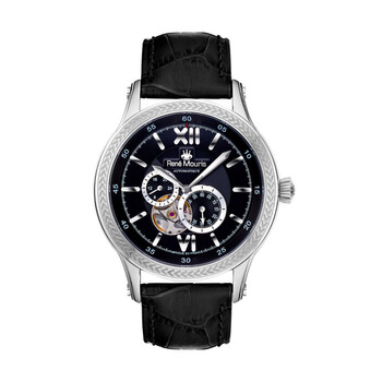 Đồng hồ Rene Mouris Corona Automatic (máy cơ) Mặt Số Đen 70105RM2 Nam Chính hãng Sale giá Rẻ tại XaXi World