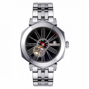 Đồng hồ René Mouris Mythique GMT Mặt Số Đen 70108RM2 Nam Chính hãng Sale giá Rẻ tại XaXi World
