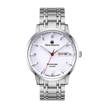 Đồng hồ Rene Mouris Noblesse Automatic (máy cơ) Mặt Trắng 10107RM1 Nam Chính hãng Sale giá Rẻ tại XaXi World