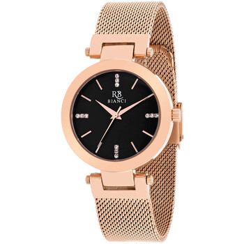 Đồng hồ Roberto Bianci Cristallo Quartz (máy pin) Mặt Số Đen RB0403 Nữ Chính hãng Sale giá Rẻ tại XaXi World