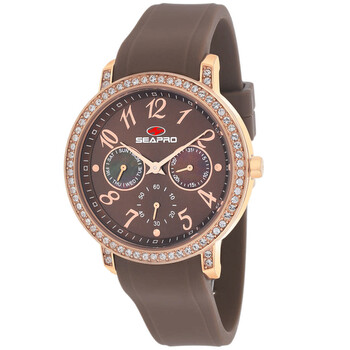Đồng hồ Seapro Swell Quartz (máy pin) Mặt Nâu SP4414 Nữ Chính hãng Sale giá Rẻ tại XaXi World