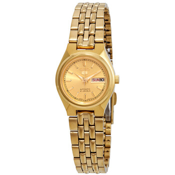 Đồng hồ Seiko Series 5 Automatic (máy cơ) Mặt Vàng Gold SYMA04 Nữ Chính hãng Sale giá Rẻ tại XaXi World