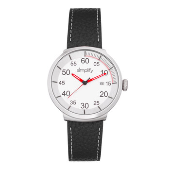 Đồng hồ Simplify The 7100 Quartz (máy pin) Mặt Trắng Dây Da Đen SIM7101 Unisex Chính hãng Sale giá Rẻ tại XaXi World