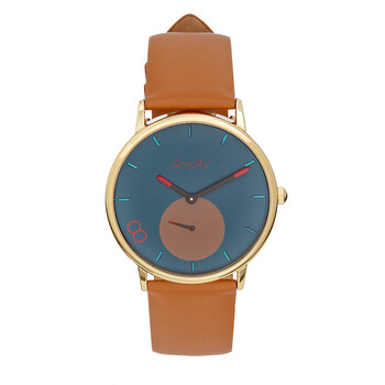 Đồng hồ Simplify The 7200 Quartz (máy pin) Mặt Xanh Tan Leather SIM7204 Unisex Chính hãng Sale giá Rẻ tại XaXi World
