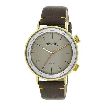 Đồng hồ Simplify The 3300 Mặt Xám Dark Dây Da Nâu SIM3305 Unisex Chính hãng Sale giá Rẻ tại XaXi World