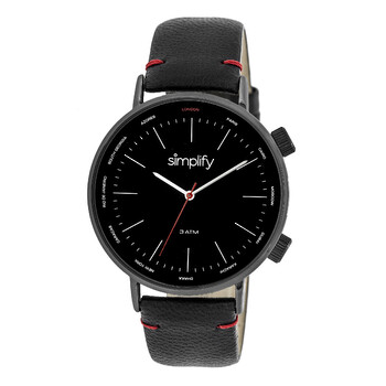 Đồng hồ Simplify The 3300 Mặt Số Đen Dây Da Đen SIM3306 Unisex Chính hãng Sale giá Rẻ tại XaXi World
