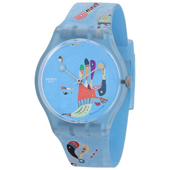 Đồng hồ Swatch Centre Pompidou X Vassily Kandinsky Quartz (máy pin) Mặt Xanh SUOZ342 Unisex Chính hãng Sale giá Rẻ tại XaXi World