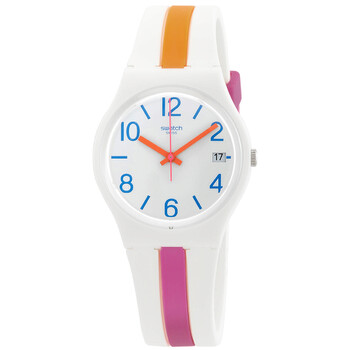 Đồng hồ Swatch Pinkline Quartz (máy pin) Mặt Trắng GW408 Unisex Chính hãng Sale giá Rẻ tại XaXi World