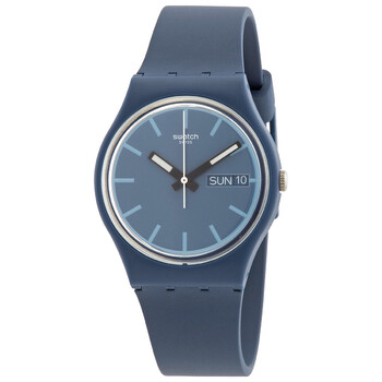 Đồng hồ Swatch Quartz (máy pin) Mặt Xanh SO28N701 Unisex Chính hãng Sale giá Rẻ tại XaXi World