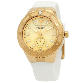 Đồng hồ Technomarine Cruise Quartz (máy pin) Mặt Vàng Gold TM-120004 Unisex Chính hãng Sale giá Rẻ tại XaXi World