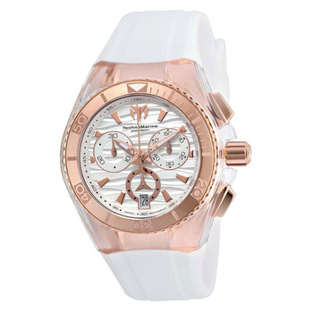 Đồng hồ Technomarine Cruise Original Chronograph Antique Mặt Màu Bạc White Silicone 115044 Unisex Chính hãng Sale giá Rẻ tại XaXi World