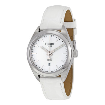 Đồng Hồ Tissot PR100 Mặt Trắng White Leather T1012101603100 Nữ