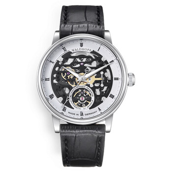 Đồng hồ Waldhoff Capital Automatic (máy cơ) Mặt Trắng Waldhoff Capital Onyx Silver Nam Chính hãng Sale giá Rẻ tại XaXi World