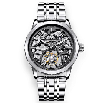 Đồng hồ nam Waldhoff Vanguard V8 Tourbillon mặt số gunmetal MW-09B chính hãng