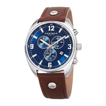 Đồng hồ nam Akribos Xxiv AK969BRBU mặt xanh chronograph chính hãng