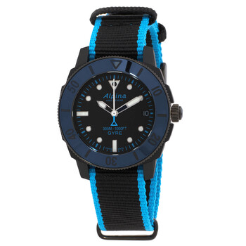 Đồng hồ tự động Alpina Seastrong Diver Comtesse Gyre đen unisex chính hãng