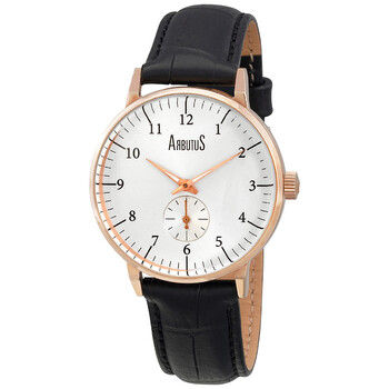 Đồng hồ nam Arbutus AR804RWB mặt số bạc cơ khí chính hãng