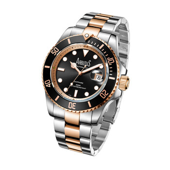 Đồng hồ nam Arbutus Wall Street AR1907TRBS mặt đen tự động chính hãng