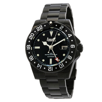 Đồng hồ Arbutus Wall Street GMT nam mặt đen AR1806BBS chính hãng