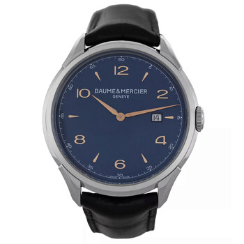 Đồng hồ Baume Et Mercier Clifton Quartz mặt xanh nam 65846 chính hãng