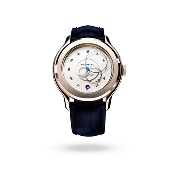 Đồng hồ Beaubleu Ecce Lys mặt vàng hồng nam BB-LYS-Blue chính hãng