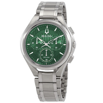 Đồng hồ Bulova Curv Chronograph Quartz Dial Xanh Nam 96A297 chính hãng