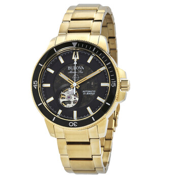 Đồng hồ nam Bulova Marine Star 97A174 mặt đen tự động chính hãng