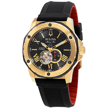 Đồng hồ Bulova Marine Star Automatic mặt đen nam 98A272 chính hãng