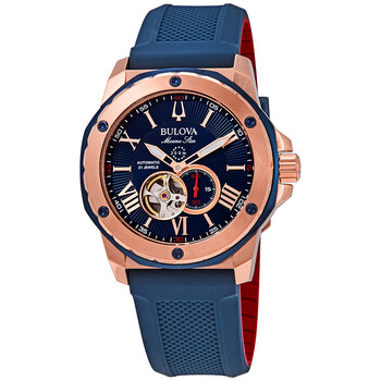 Đồng hồ Bulova Marine Star Automatic Nam Mặt Xanh 98A227 chính hãng